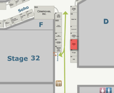 Cine Gear 2018 Glidecam Booth Closeup Map