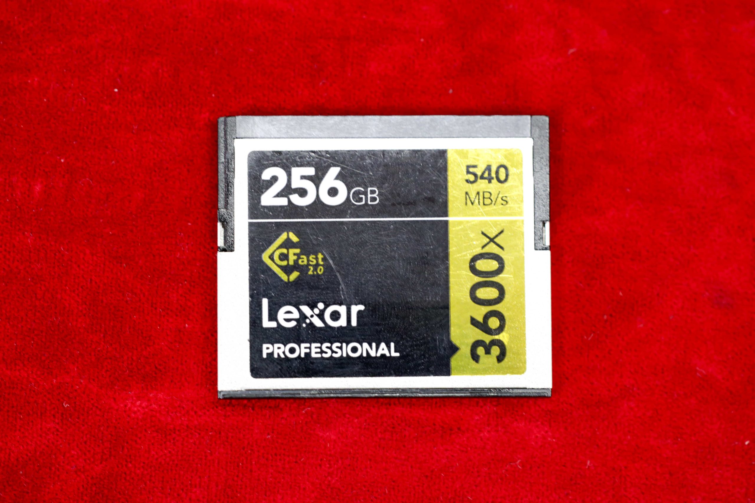 Used Lexar 256GB Professional CFast Card, 540MB/s