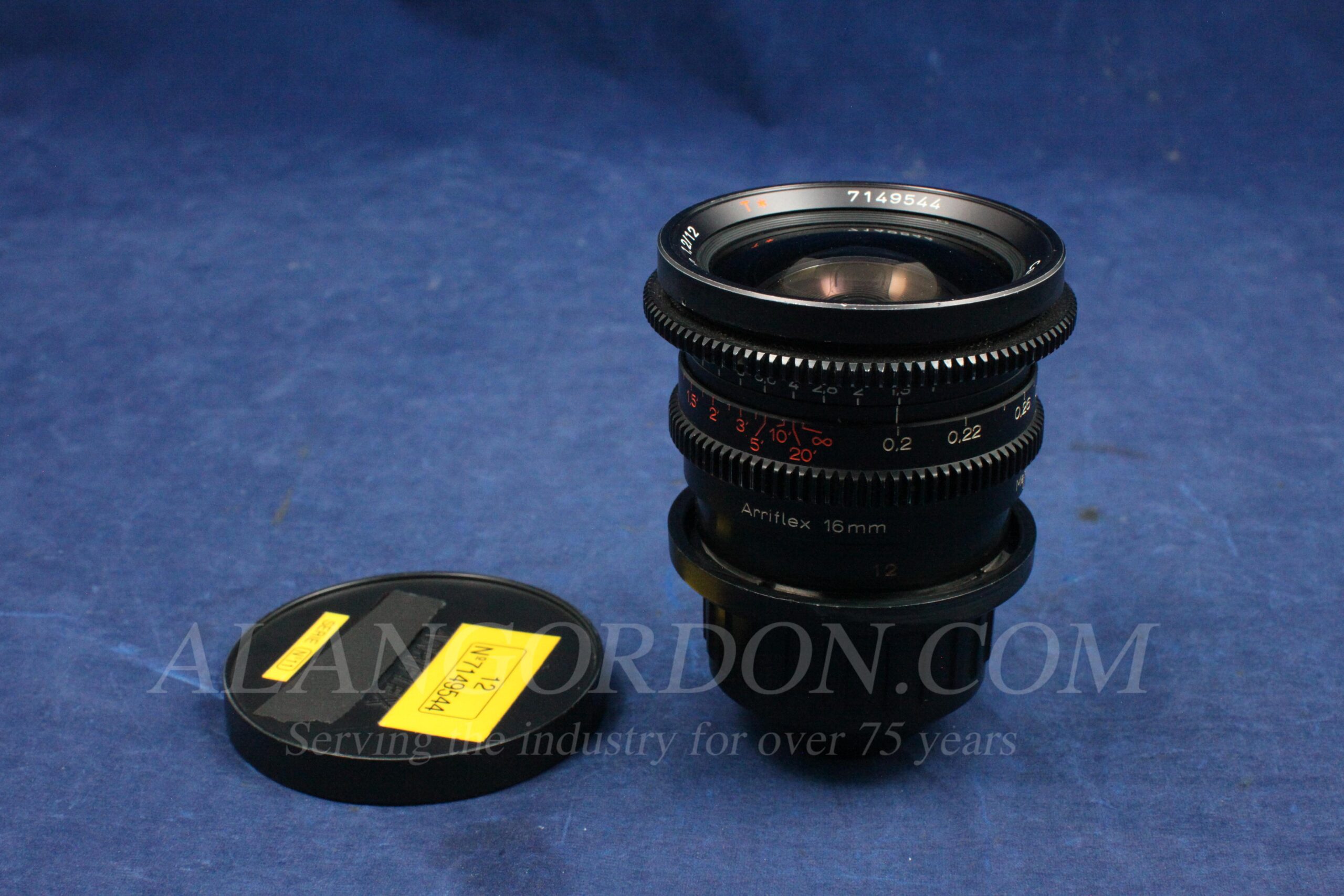 Used S16 Zeiss 12mm Super Speed 2nd Gen T1.3 PL Mount Lens S/N 7149544 - Image 2