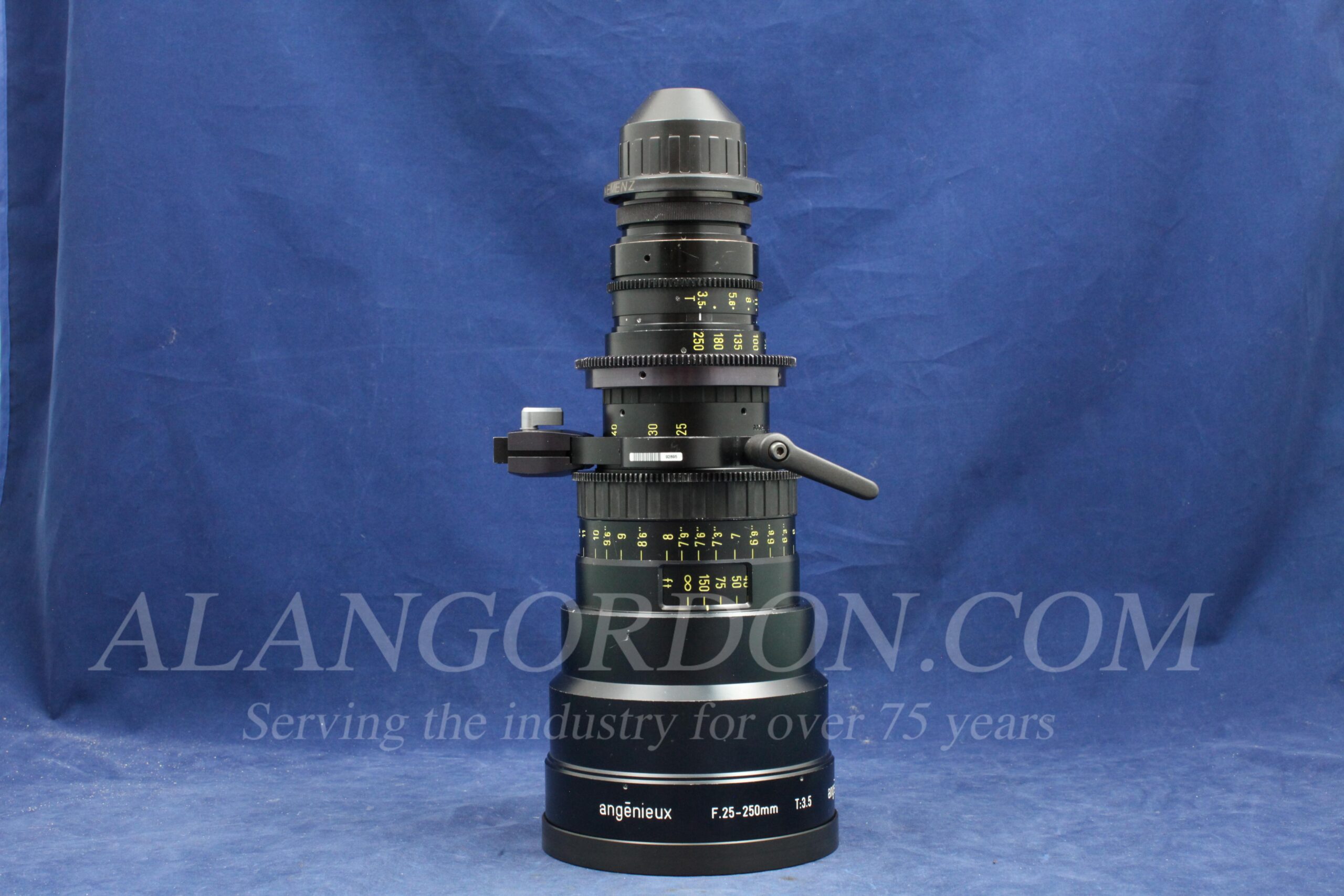 Used Angenieux 25-250mm HR T3.5 PL Mount Lens S/N 1582261