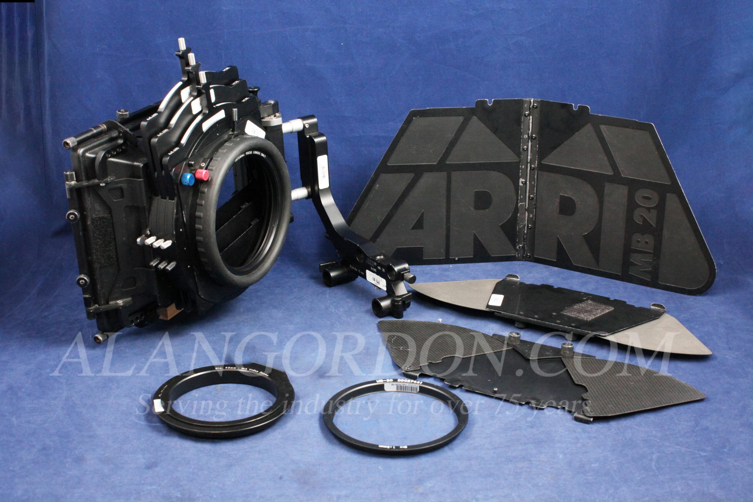 Used Arri MB-20 4×5.65 3-Stage Matte Box